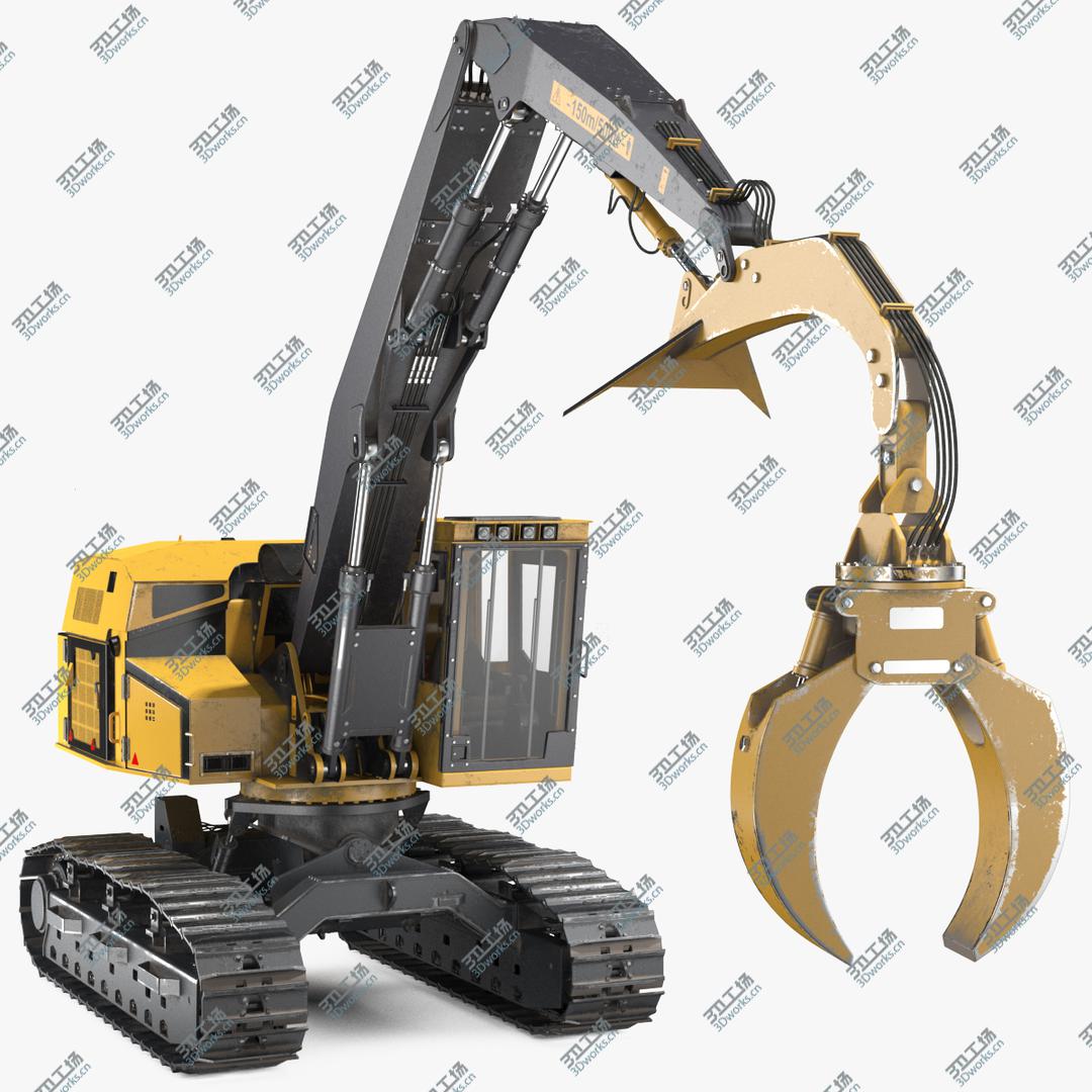 images/goods_img/20210313/3D Tracked Knuckleboom Loader Dirty Generic Rigged/1.jpg